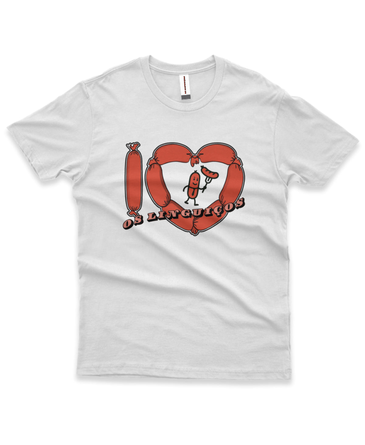 Camiseta "I Love Os Linguiços""